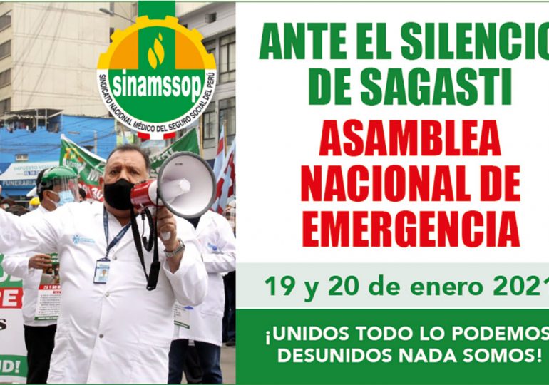Ante el silencio de Sagasti, Asamblea Nacional de Emergencia