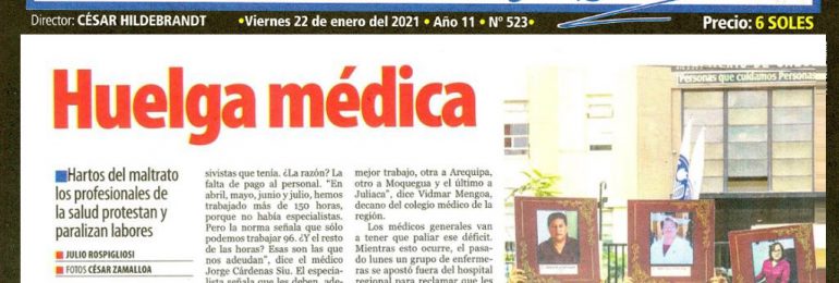 HILDEBRANDT en sus trece: Huelga Médica