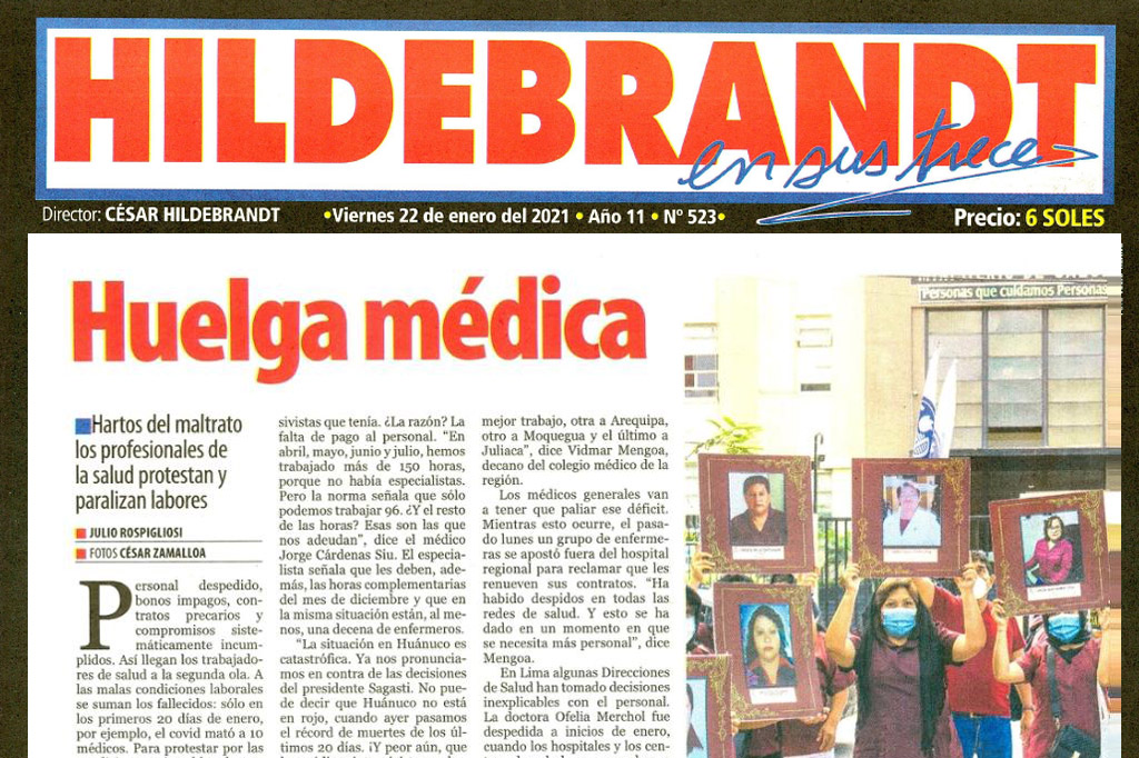 HILDEBRANDT en sus trece Huelga Médica