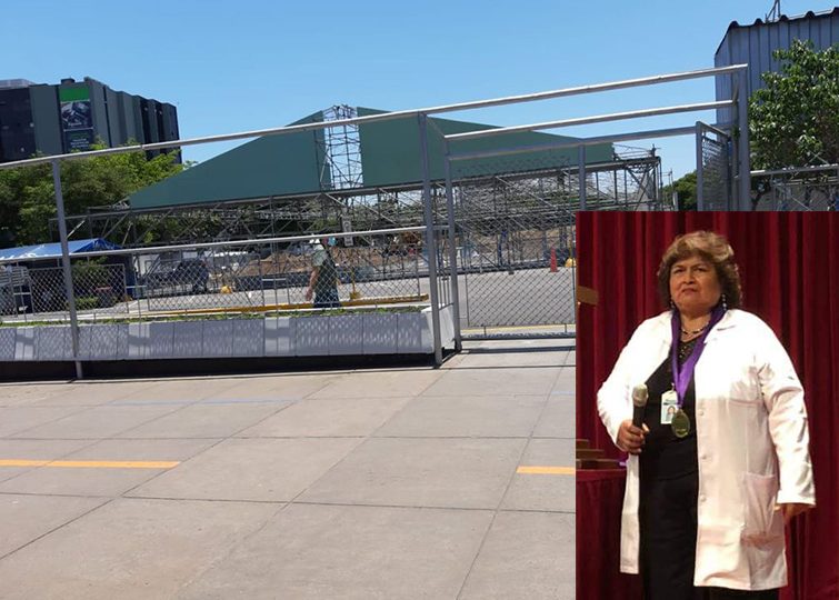 ESCÁNDALO. Sin ningún sustento sanitario ni técnico presidenta ejecutiva impone hospital blanco Covid en cochera del Edgardo Rebagliati