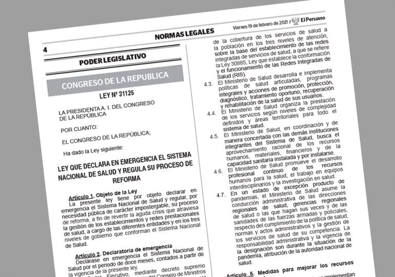 Gobierno declaró en emergencia el Sistema Nacional de Salud