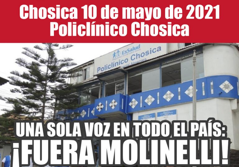 Plantones Nacionales de Protesta en EsSalud: Chosica 10 de mayo de 2021 Policlínico Chosica