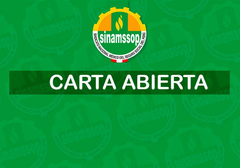 CARTA ABIERTA sobre el retorno a laborar de forma presencial de los profesionales médicos