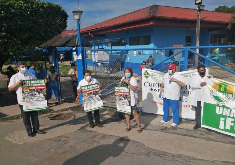 14° Plantón: médicos de Iquitos demandaron planta de oxígeno, construcción de nuevo hospital y contratación de especialistas