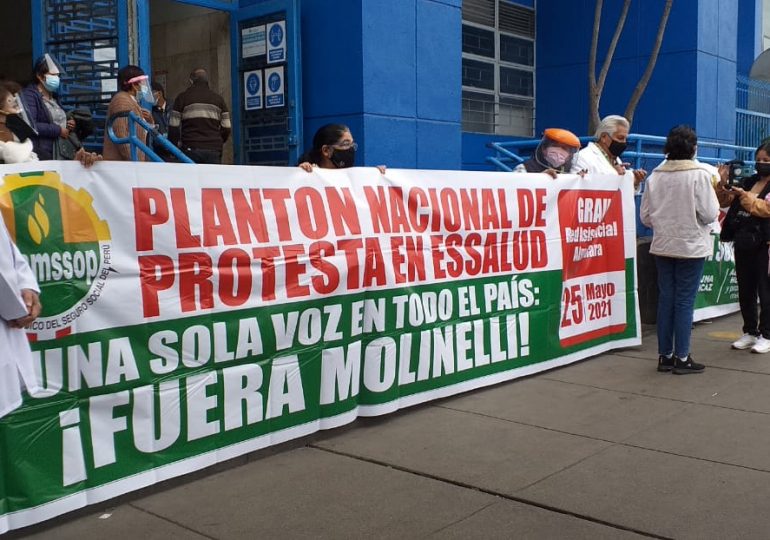 Mañana se realizará 16vo plantón de protesta de médicos de EsSalud en hospital Edgardo Rebagliati por mala gestión