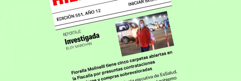 Fiorella Molinelli tiene cinco carpetas abiertas en la Fiscalía por presuntas contrataciones irregulares y compras sobrevaloradas