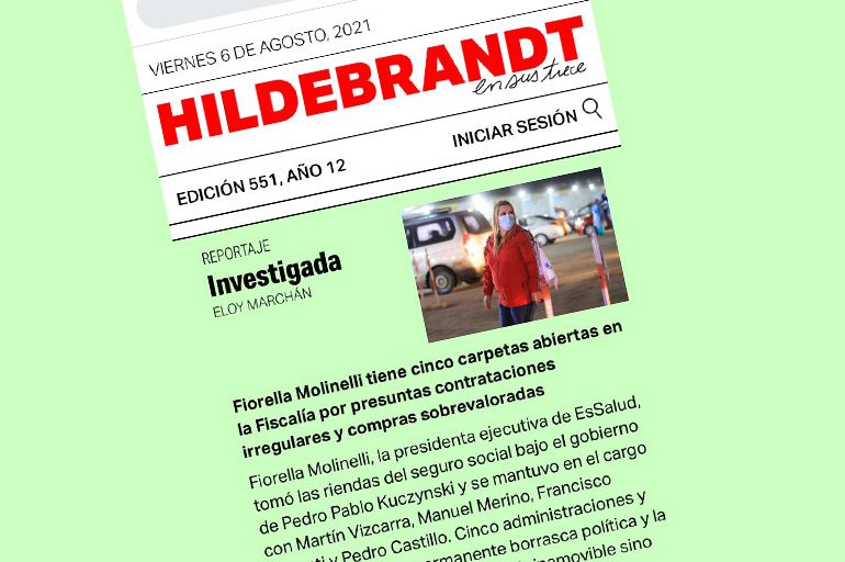 Fiorella Molinelli tiene cinco carpetas abiertas en la Fiscalía por presuntas contrataciones irregulares y compras sobrevaloradas