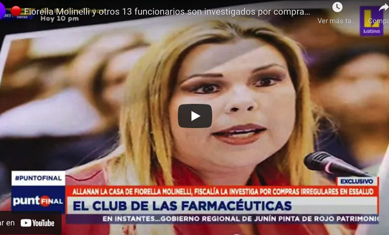 Fiorella Molinelli y otros 13 funcionarios son investigados por compras irregulares en EsSalud
