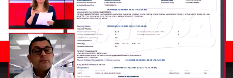 Director de telemedicina de EsSalud insiste que tratamiento a congresista Herrera no debía ser presencial a pesar de los síntomas