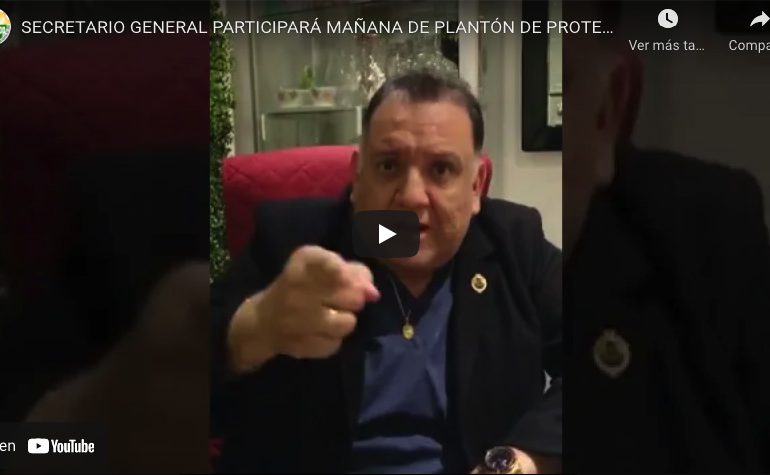 Secretario general participará mañana de plantón de protesta en Madre de Dios