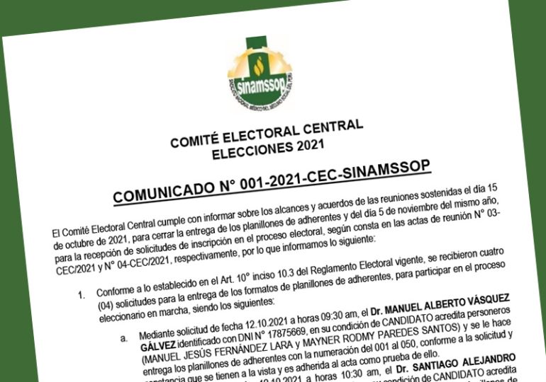 Comité Electoral Central - Elecciones 2021