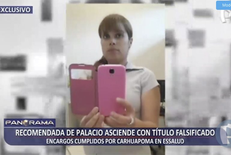 ¡Exclusivo! Recomendada de palacio asciende con título falsificado