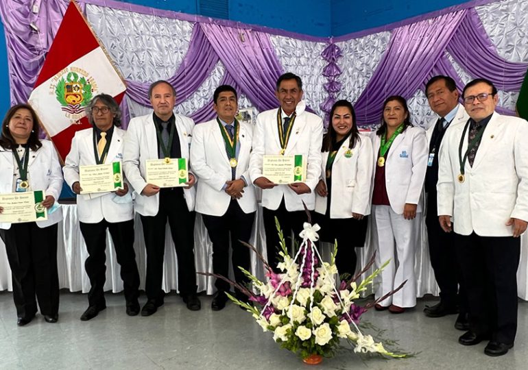 En La Oroya juramentó nueva junta directiva del Cuerpo Médico para el periodo 2022-2024 ante miembros del Consejo Ejecutivo Nacional