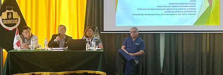 Presidentes de cuerpos médicos de Lima Metropolitana tuvieron hoy reunión informativa con miembros del CEN SINAMSSOP