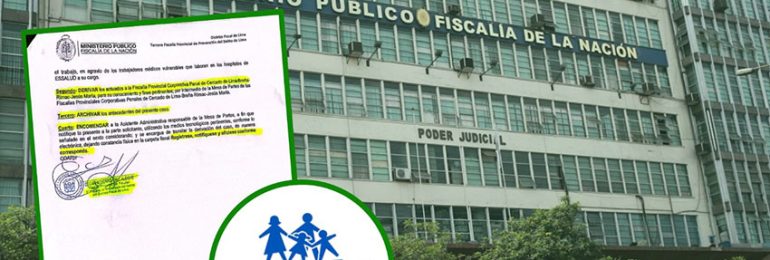 Denuncia realizada por SINAMSSOP contra EsSalud fue derivada a la Fiscalía Provincial Corporativa Penal del Cercado de Lima