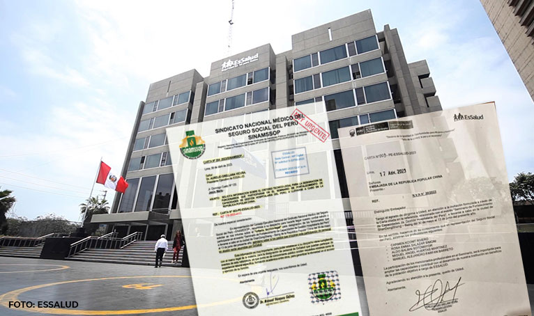 SINAMSSOP solicitó a EsSalud información técnico-legal para elección de funcionarios que viajarán a China para participar de Seminario de Gestión Hospitalaria