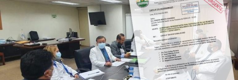 SINAMSSOP reanudará revisión de reglamento de concurso de jefaturas de servicio y departamento en EsSalud