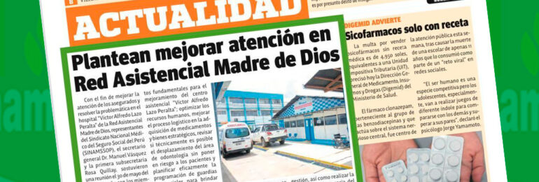 Plantean mejorar atención en Red Asistencial Madre de Dios