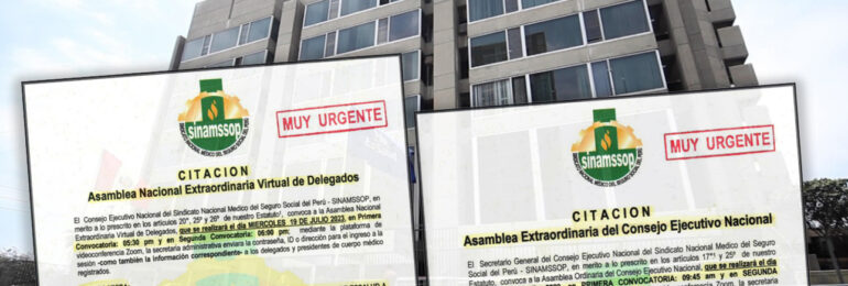 Mañana se realizará Asamblea Extraordinaria del Consejo Ejecutivo Nacional del SINAMSSOP ante designación de Rosa Gutiérrez