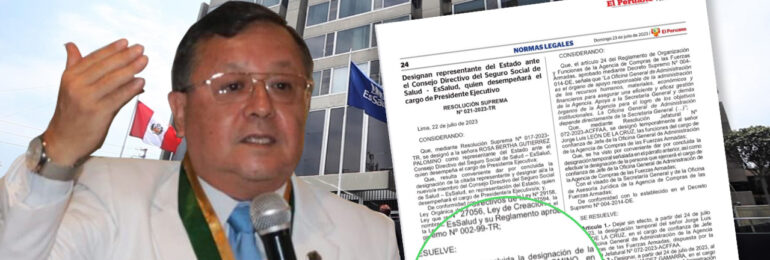 Ante la remoción de Rosa Gutiérrez y la nueva designación del presidente ejecutivo de EsSalud