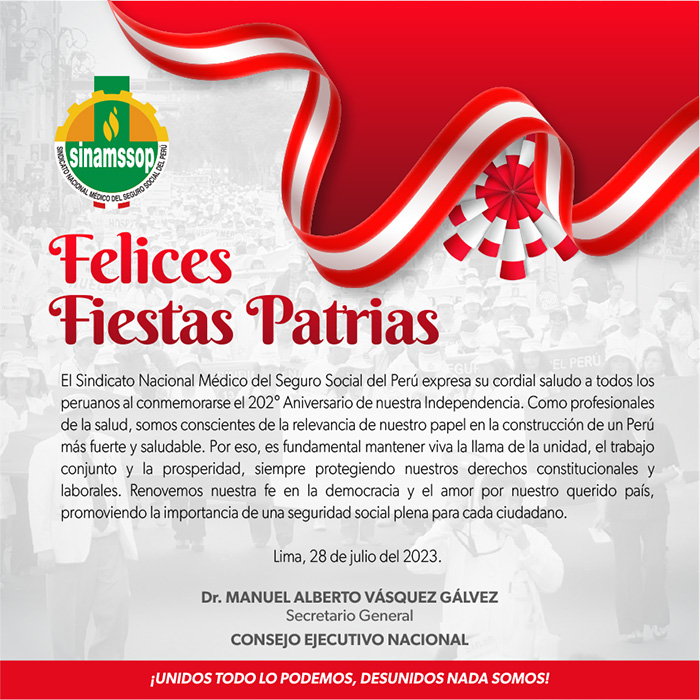 ¡Felices Fiestas Patrias!