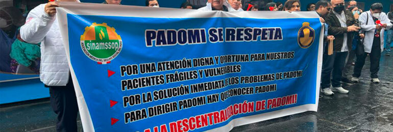Mañana médicos de EsSalud realizarán Plantón de protesta en contra de la descentralización de PADOMI