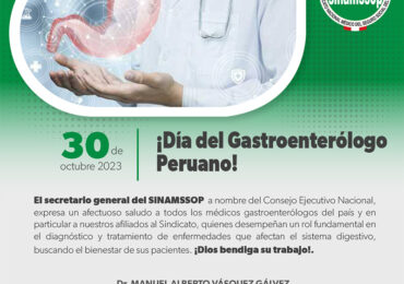¡Día del Gastroenterólogo Peruano!