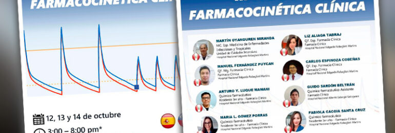 Desde el jueves 12 hasta al sábado 14 de octubre se realizará el III Curso De Farmacocinética Clínica