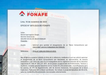 FONAFE aprobó pago de Bono por Liberalidad para regímenes laborales N°276, N°728 y N°1057