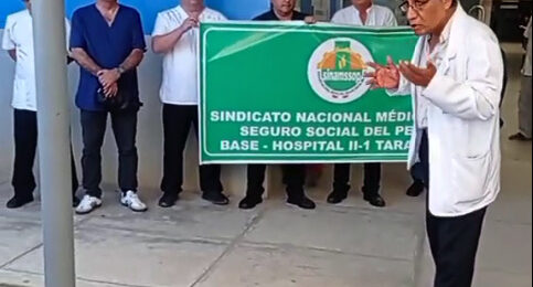 SINAMSSOP presente con el Cuerpo Médico del Hospital de Tarapoto por una mejor gestión en beneficio de los asegurados y los asociados.