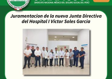 Juramentación de la nueva Junta Directiva del Hospital I Victor Soles Garcia